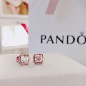 Timeless Elegance Stud Earrings, PANDORA Rose™
